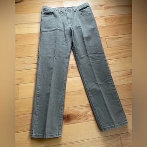 Vintage Lee Men's Tan Denim Pants 100% Cotton Size 34 X 30